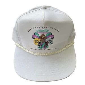 Vintage 1997 Super Bowl XXXI Snapback Hat Green Bay New England California Hotel